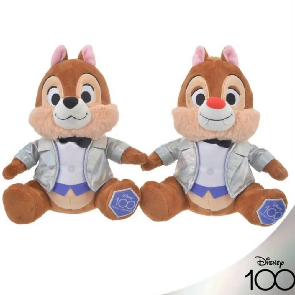 Chip and Dale Plush Set Disney  100 years special edition